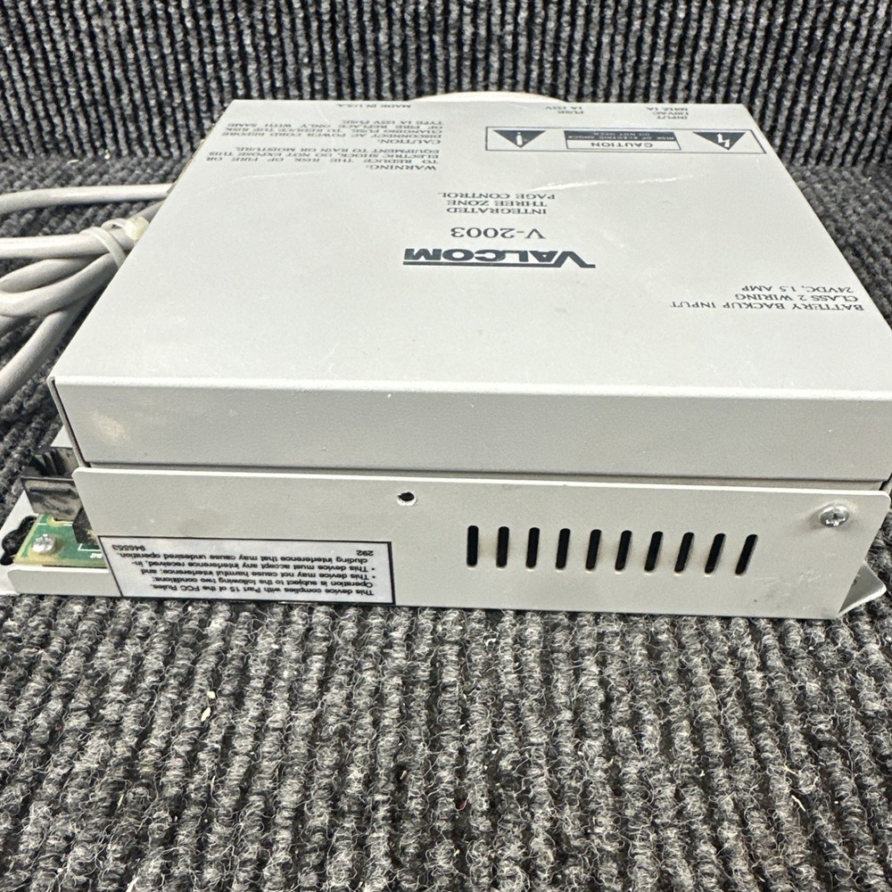 VALCOM V-2003 3 Zone 1 Way Page Control