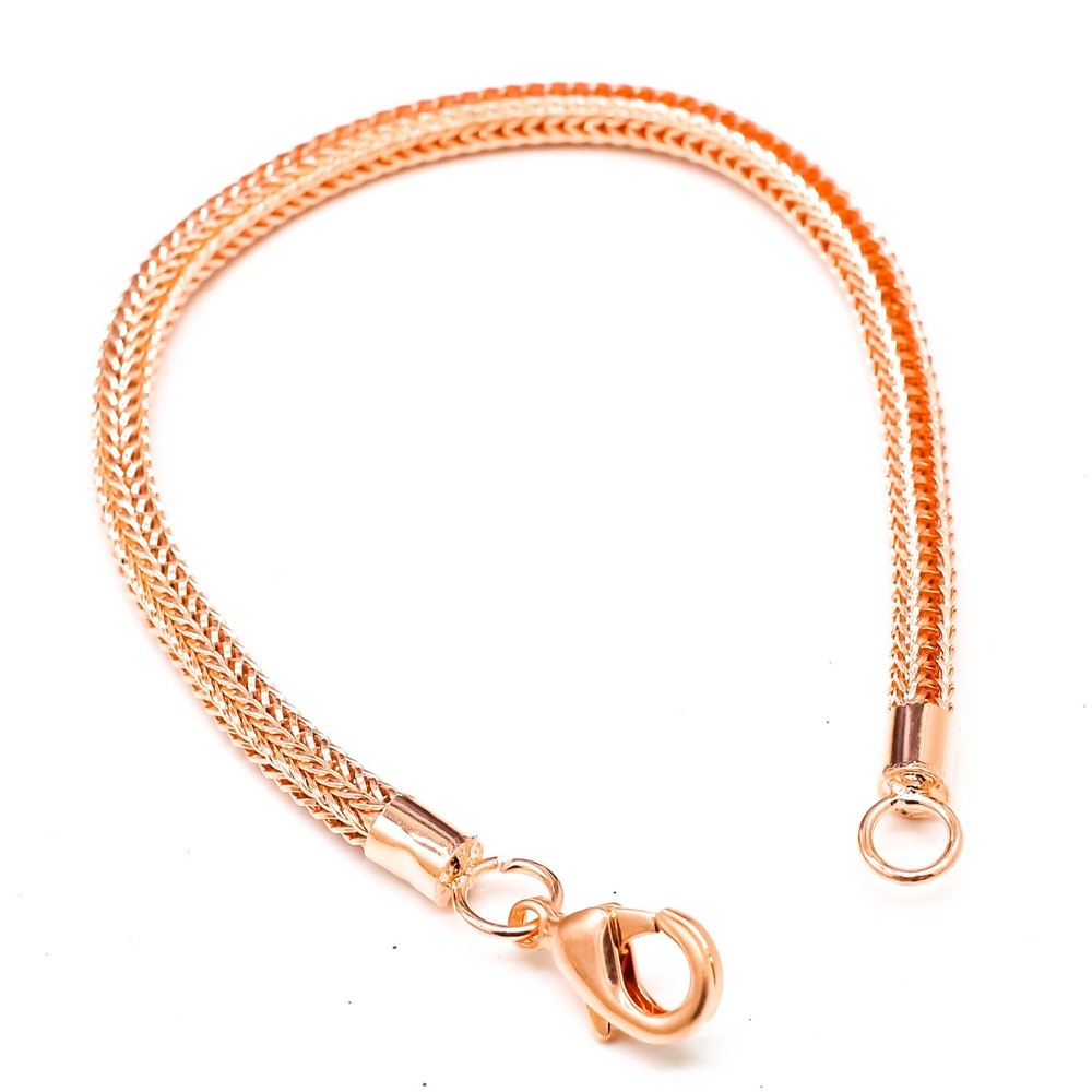 Pure Copper Bracelet Link Solid Chain Arthritis Relief Healing Energy