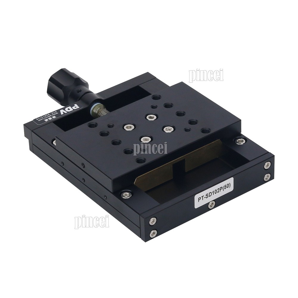 PT-SD102P X Axis Manual Linear Stage 50mm Manual Platform Optical Sliding Table
