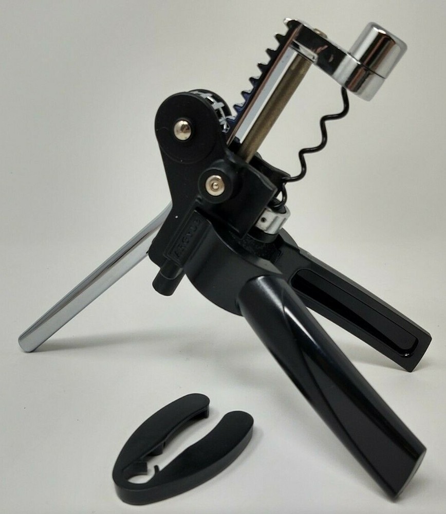 Metal Lever Pull by Argyle Wine & Bar Accessories (Includes a Foil Cutter)