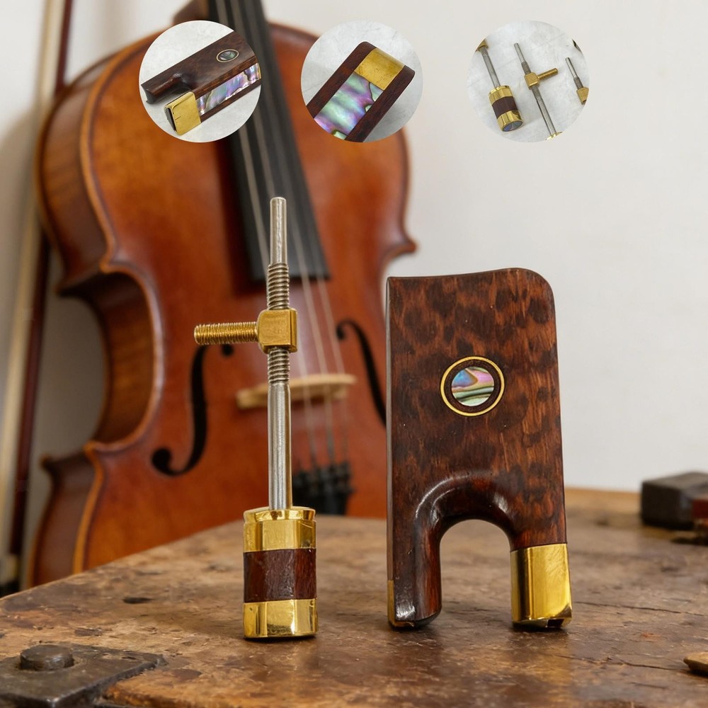 2Pcs Cello Bow Frogs Luthier Tools Easy Installation Decorative Professional
