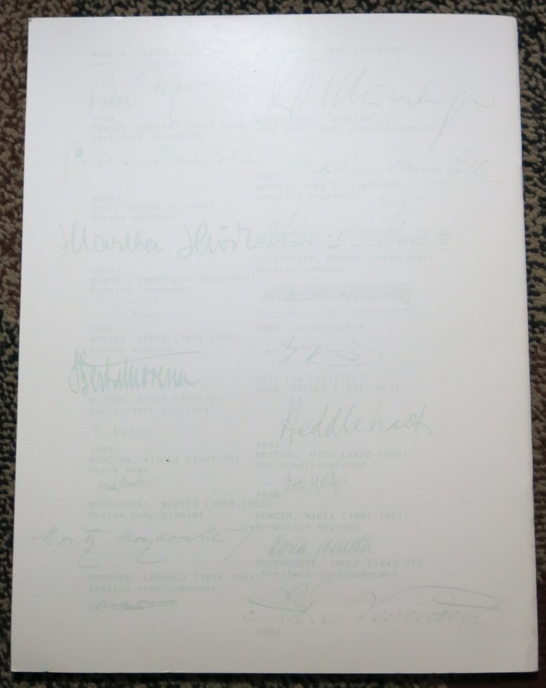 Musical Autographs A Comparative Guide (2nd Supplement 1994) by J.B. Muns.