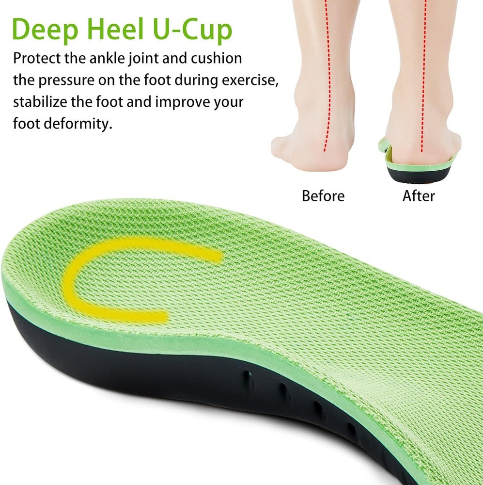 Orthotic Insoles Shoe Inserts Pad Heavy Duty Arch Support Replacement Inner Sole