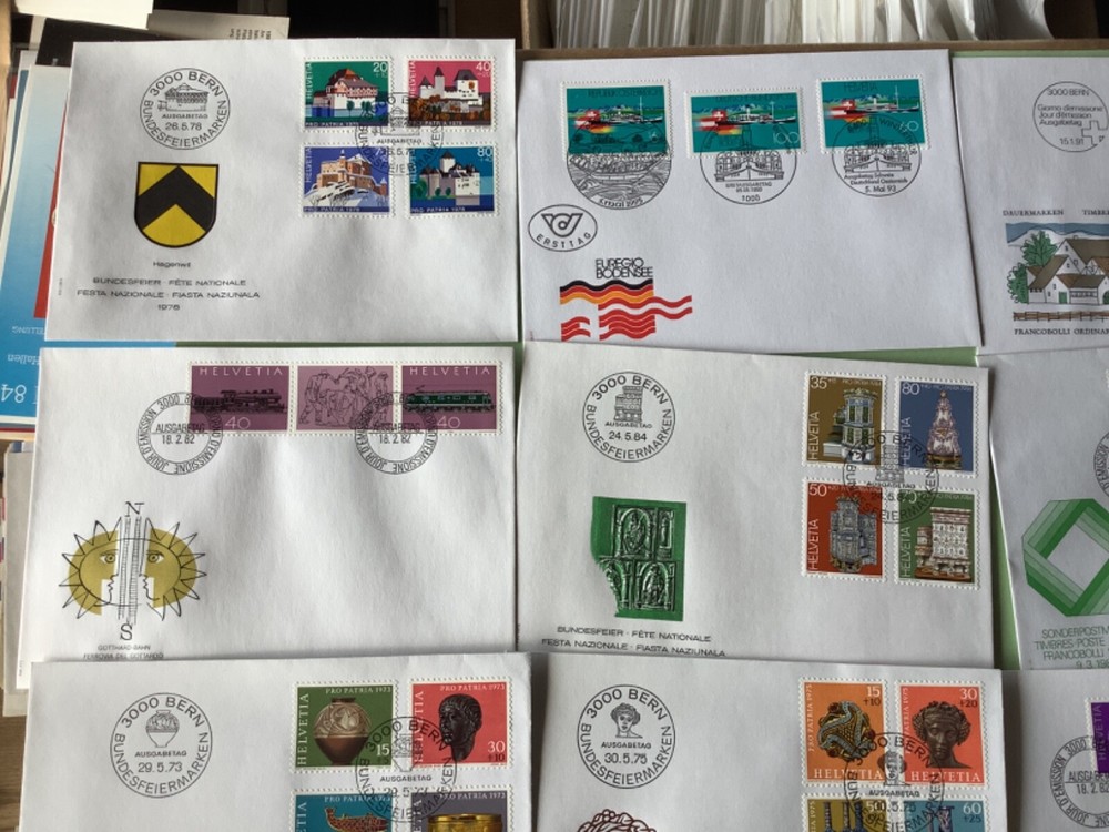 Switzerland postal covers 17 items Ref A2196
