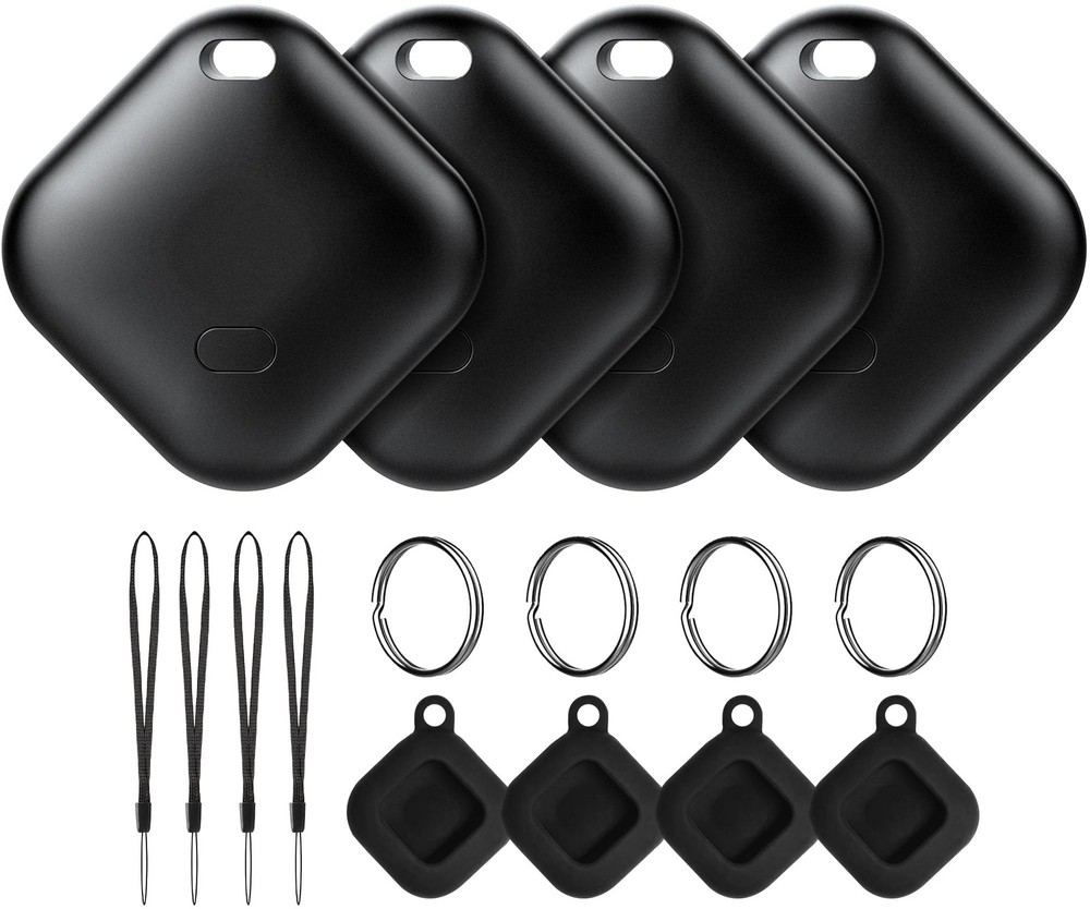 Air Tracker Tag for Android, Tags-4 Pack Luggage Tracker with 4 Case, Works v...