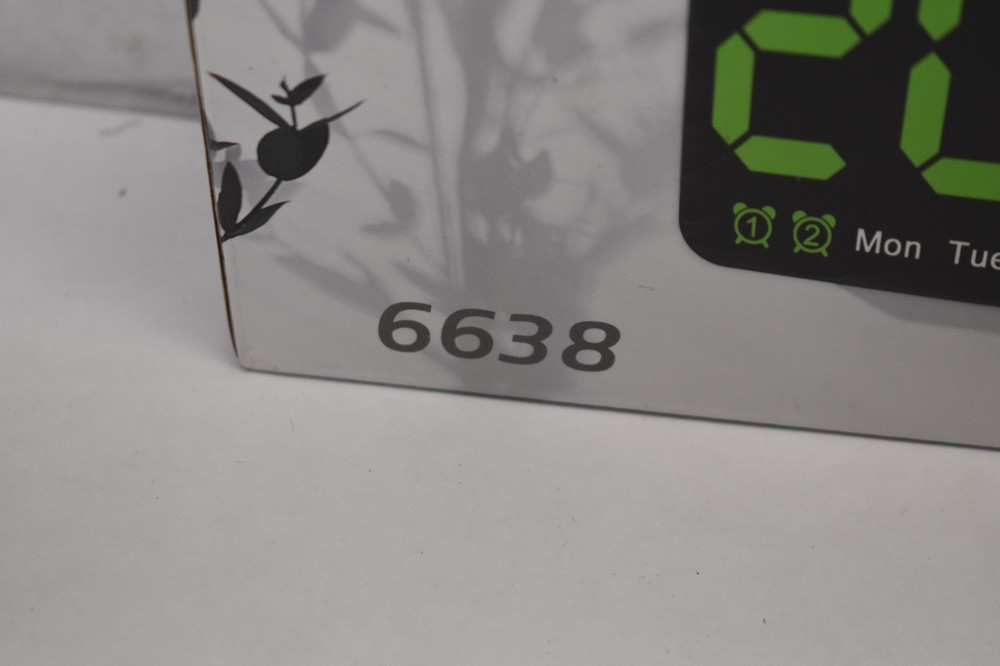 Multi-Function Large Digital Alarm Clock w Temperature Day Calendar Display
