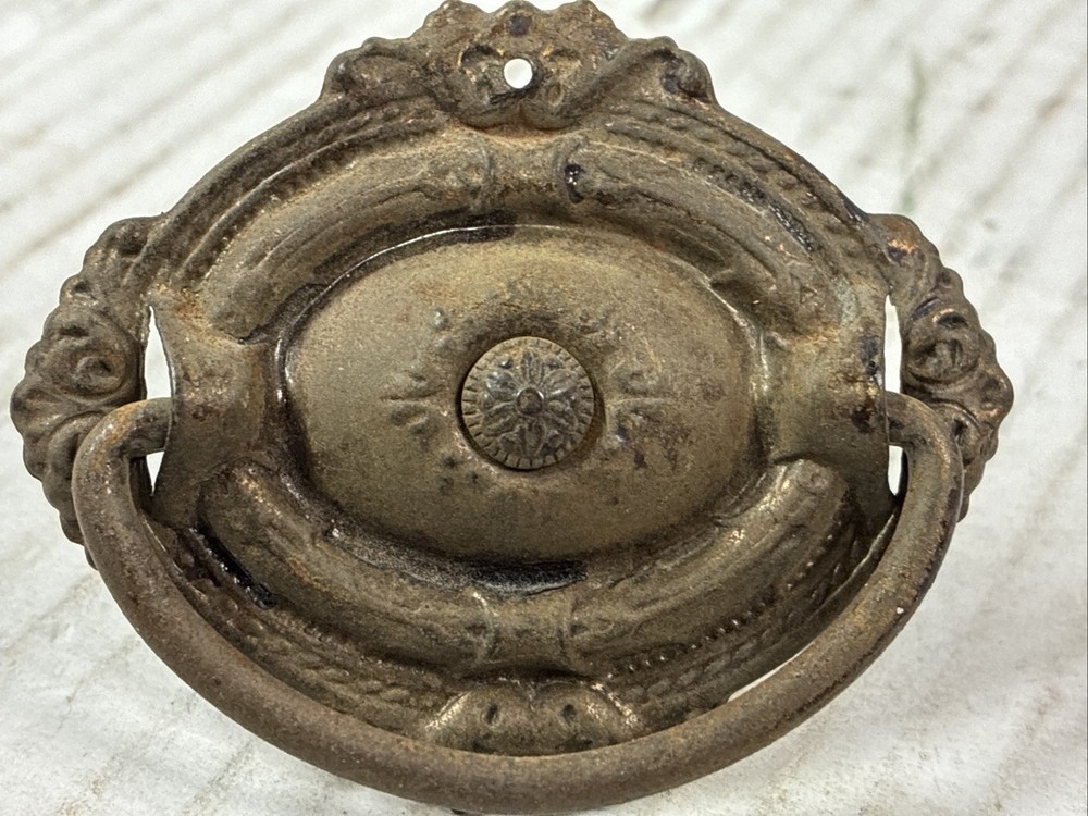 6 Vintage Drawer Or Cabinet Pulls From Desk See Description