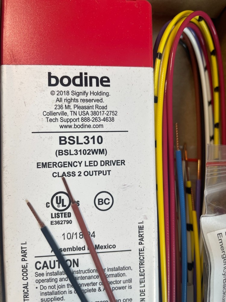 Philips Bodine BSL310PC Emergency LED Driver