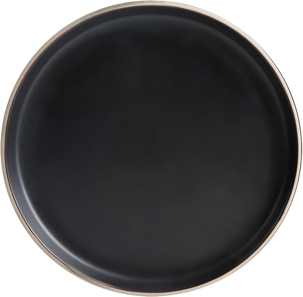 Gibson Home Zuma 3 PC Dinnerware Set Black