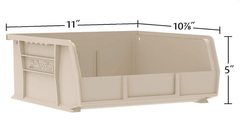 Stackable Red Storage Bins - 6-Pack for Garage & Pantry Organization