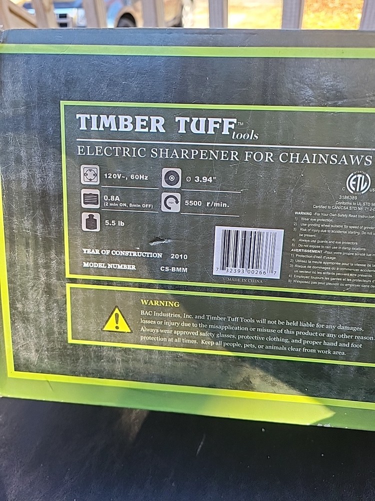 Zoro Select Cs-Bmm Electric Chain Sharpener,Bench Mount