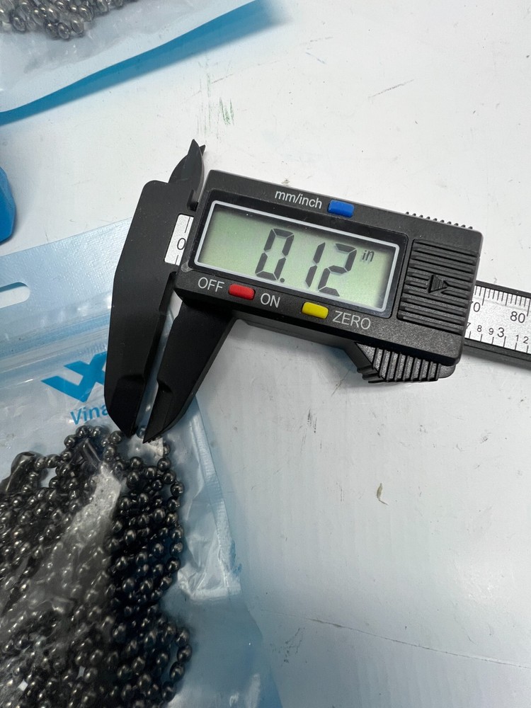 QTY 6 Vinaco Pull Chain Extension with Solid Matching Connector 36in Black