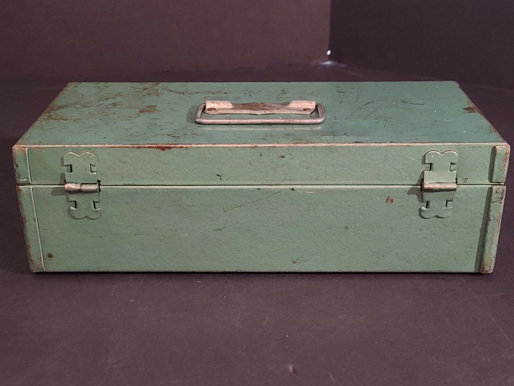 Vintage Guidemaster Drill Kit Metal Box