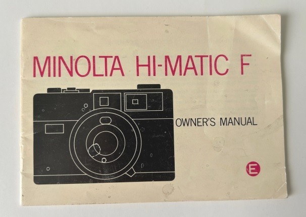 Minolta Hi-Matic F Instruction Manual