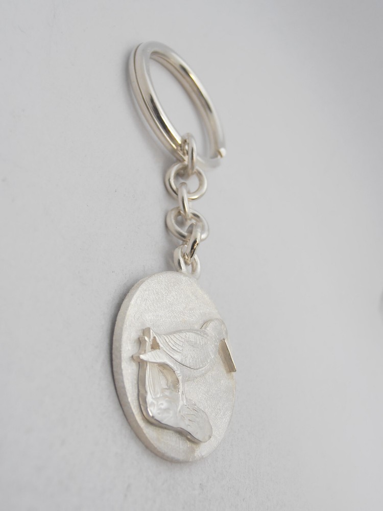 Spout: 925 Silver Keychain - Bird - Hunter - Hunter - Volatile