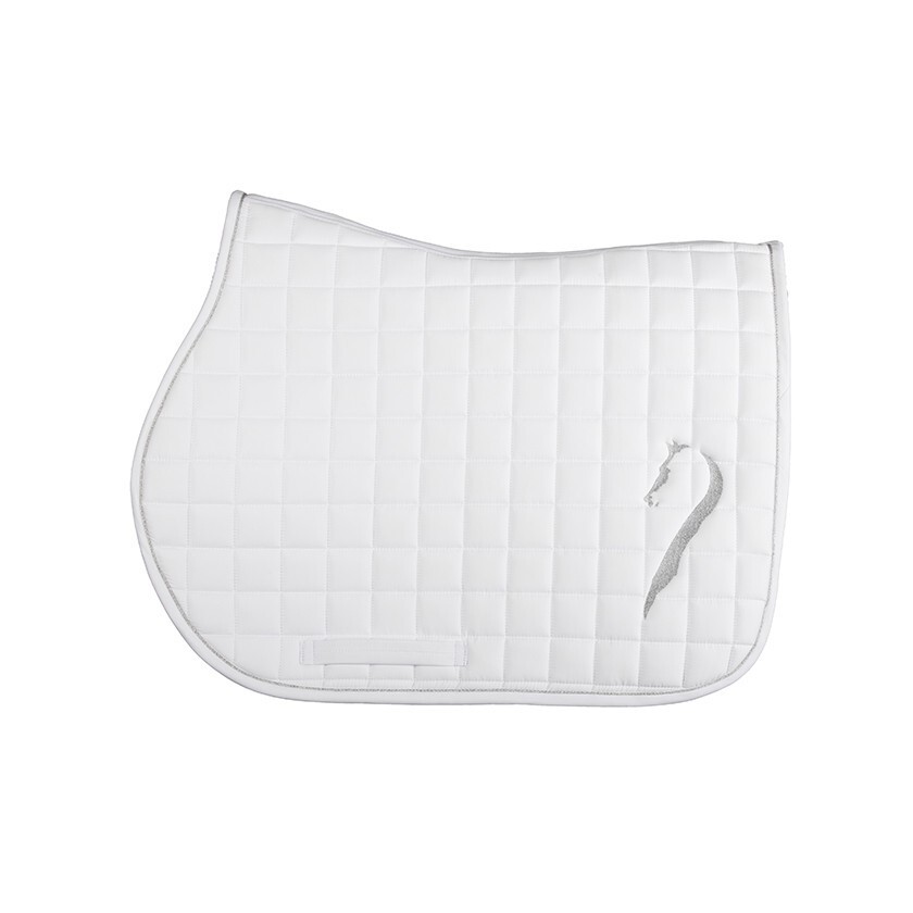 Antares New White  Jumping Saddle Pad