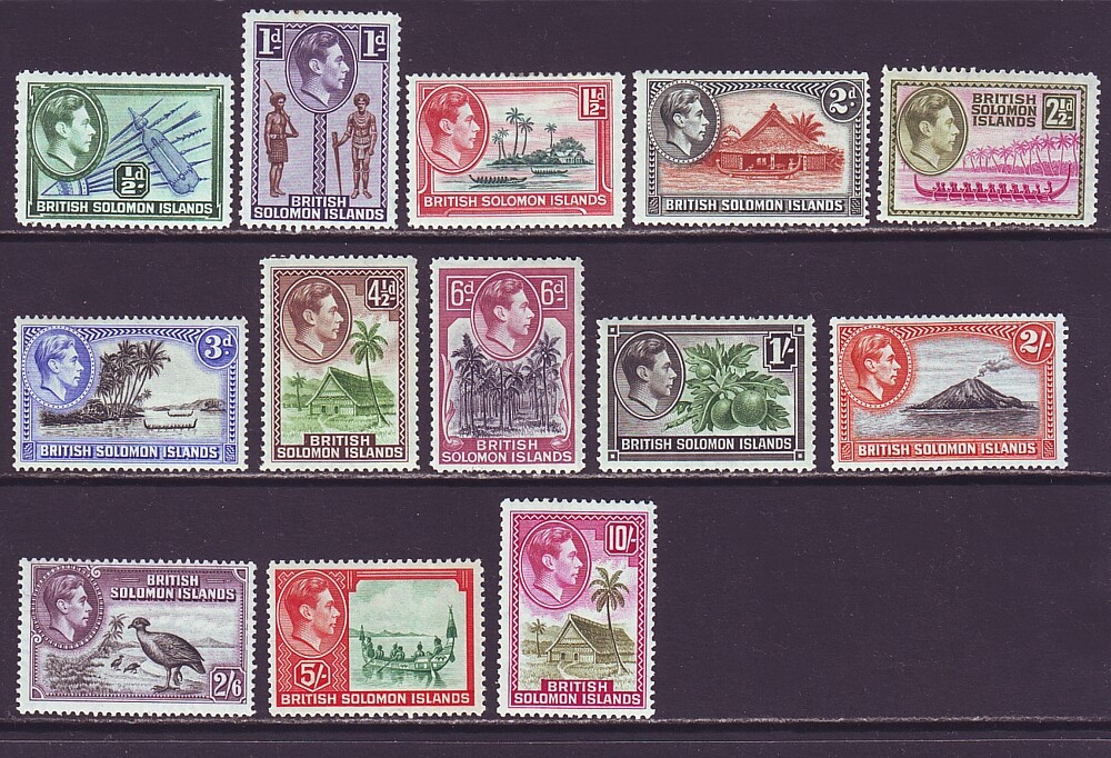 Solomon Islands 1939 SC 67-79 MH Set