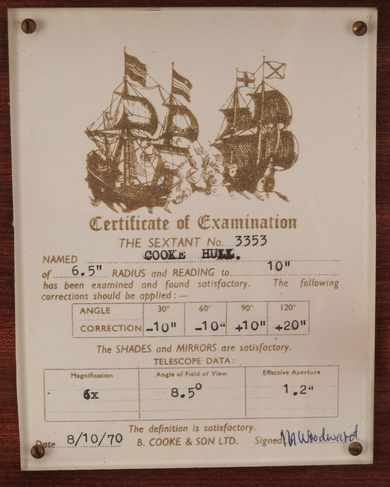 Cooke (Hull) Marine Sextant 1970