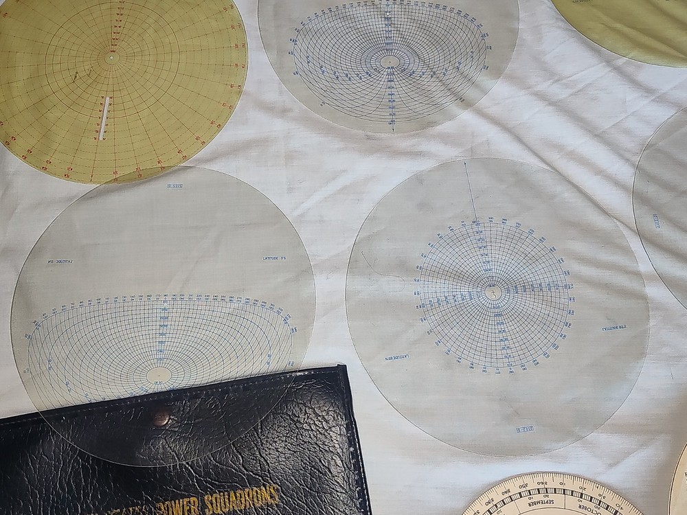 WWII-era Pilot's Altitude Correction Computer, Star Finder, Case