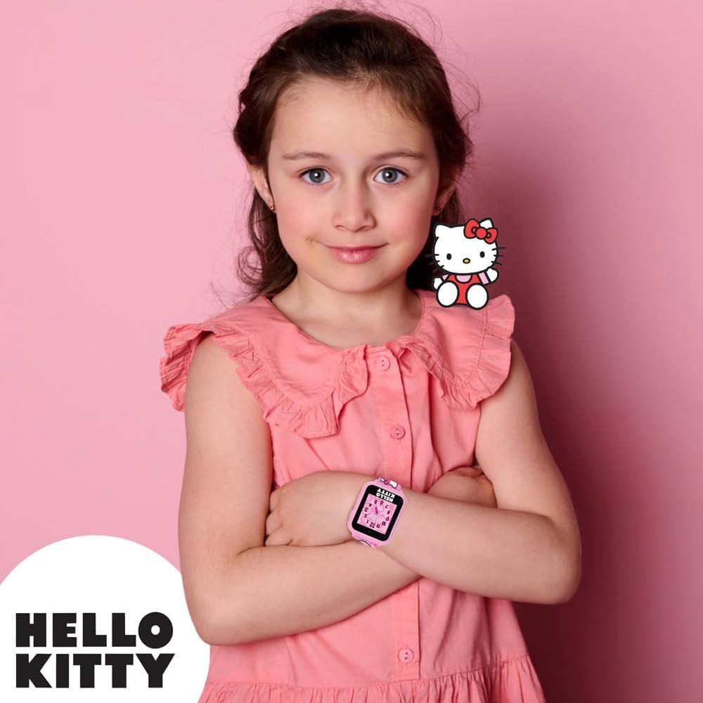 Hello Kitty Kids Smartwatch - Interactive Touchscreen with 10 Watch Faces, Camer