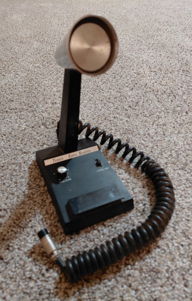 Vtg Turner Super Sidekick Desk Ham CB Radio Microphone-Untested