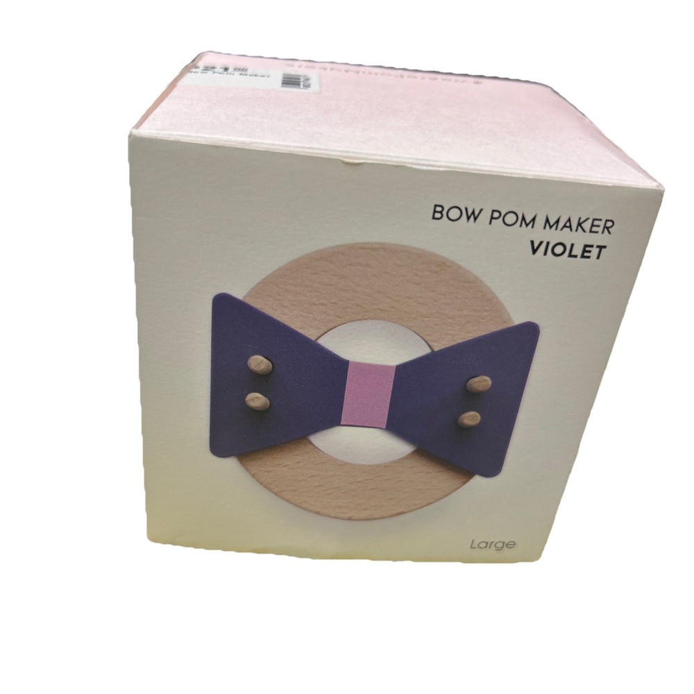 Bow Pom Maker Violet Large