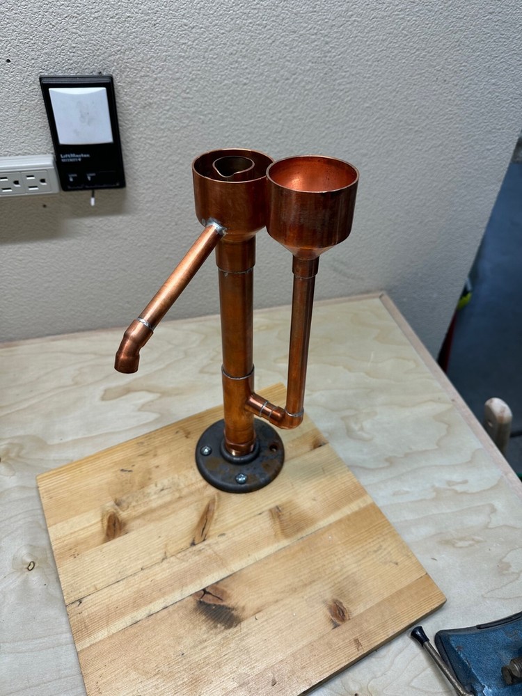 Handcrafted Copper Proofing Parrot for distilling. Fully assembled Free shipping