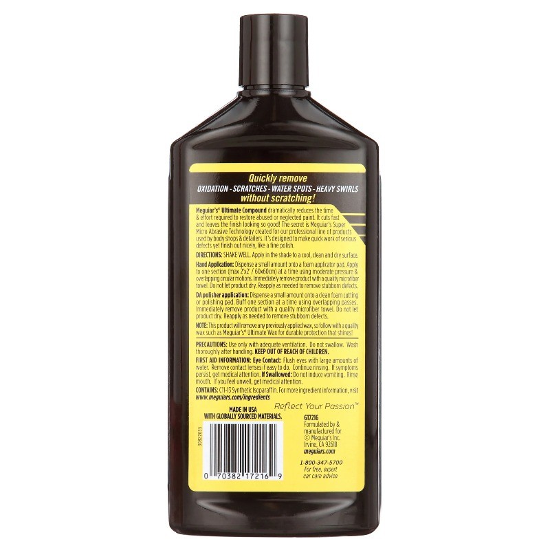(3 pack) Meguiar's Ultimate Compound, G17216, 15.2 oz