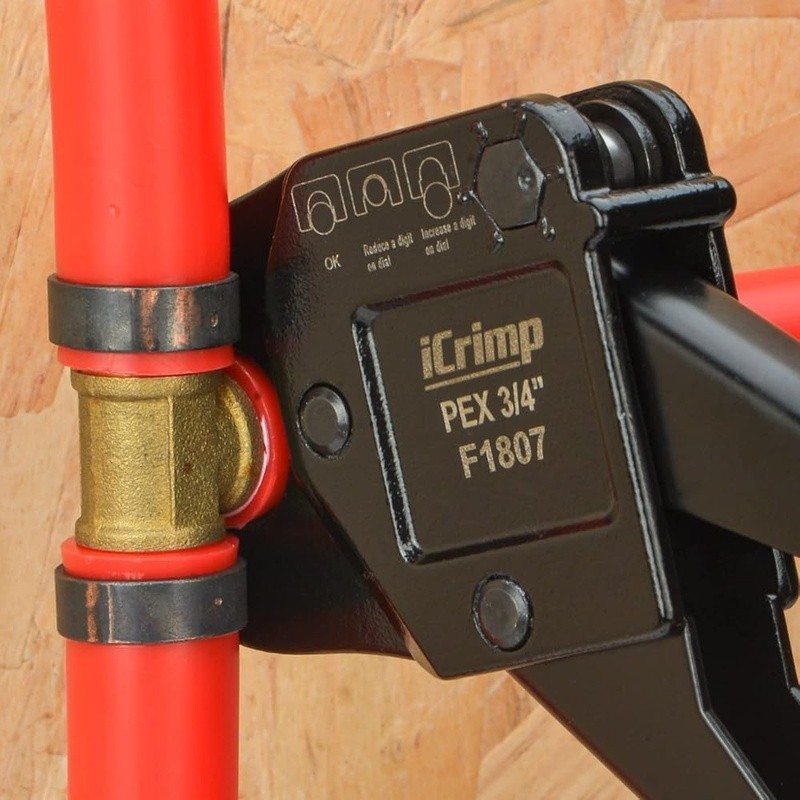 PEX Copper Crimp Ring Angle Tool 1/2in 3/4in PEX Connection Durable Mechanism US