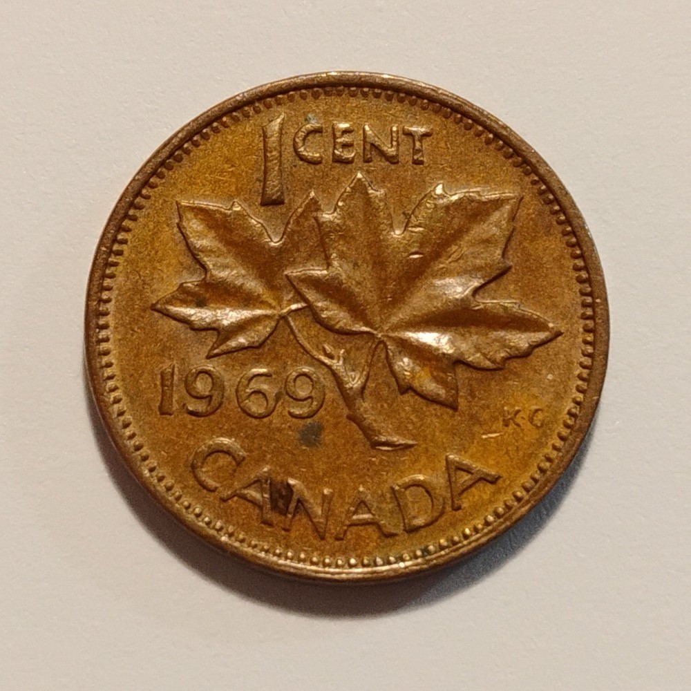 1969 - One (1) Canadian Cent - 1