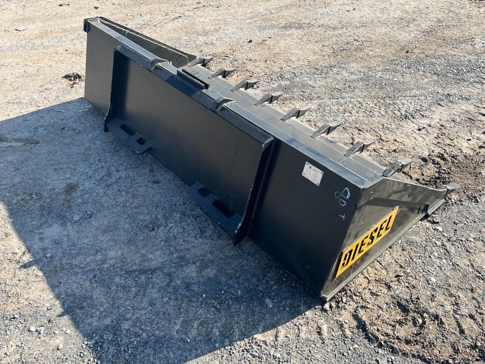 80" Heavy Duty Low Profile Skid Steer Tooth Bucket