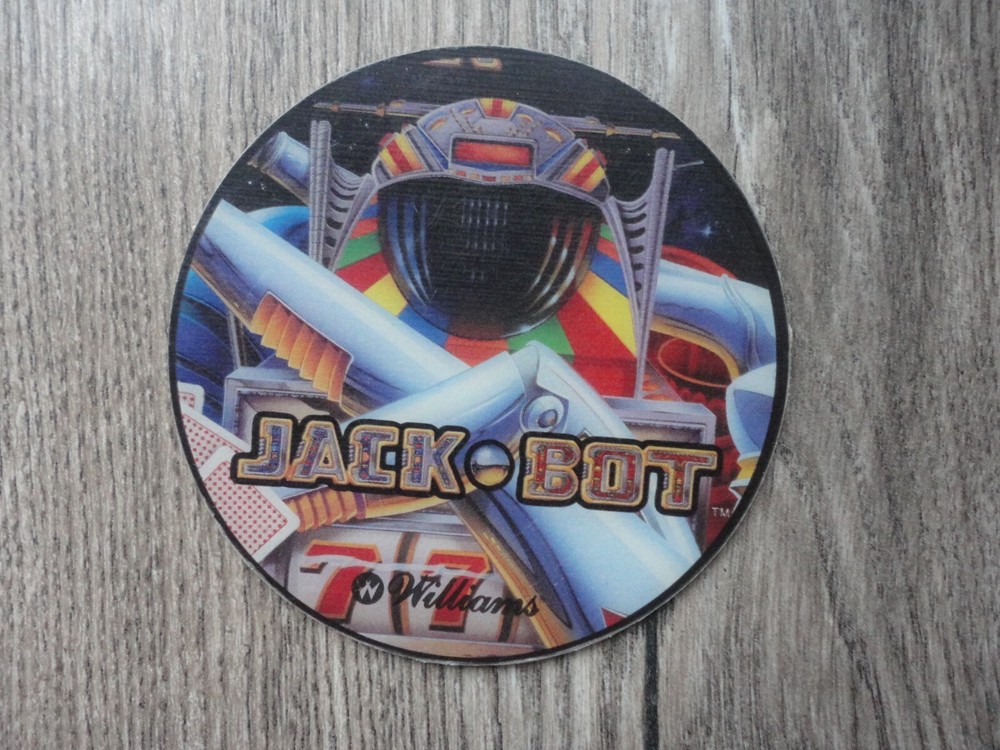 Jackbot Pinball Machine Promo Plastic Speaker Cutout Mint