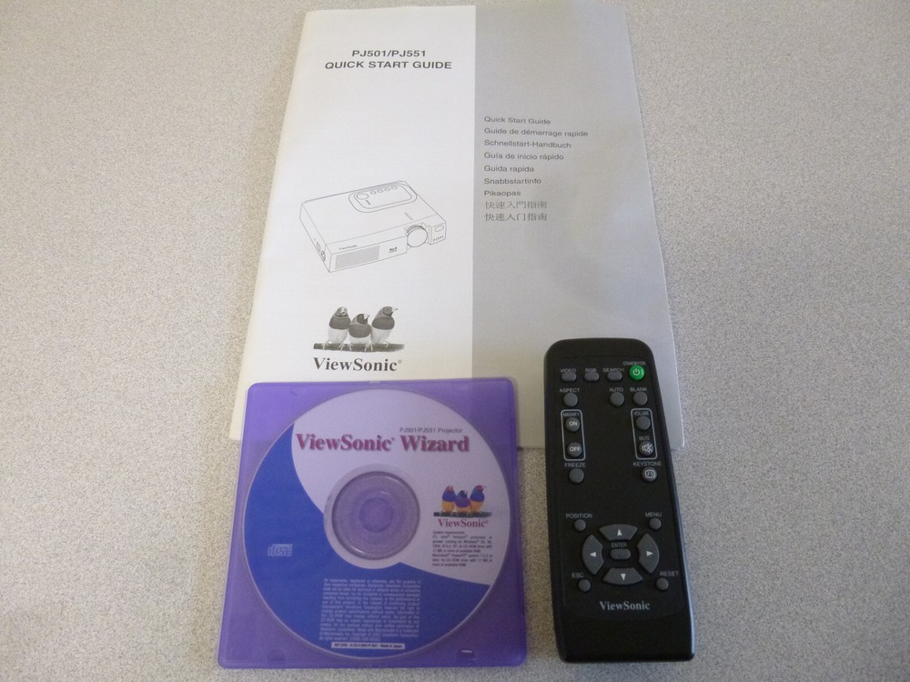 Viewsonic PJ551 Projector With Remote Bundle