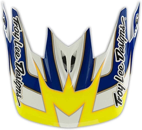Troy Lee Designs TLD D3 Helmet Replacement Visor Peak Speed Blue/White
