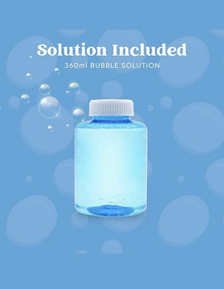 Whale Bubble Blower Blue Push Start Automatic Maker Bubble Solution Included NEW