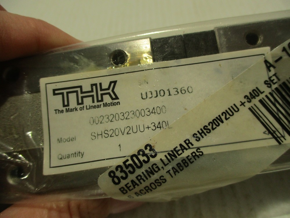 NEW THK SHS20V2UU+340L LINEAR SLIDE BEARING SET