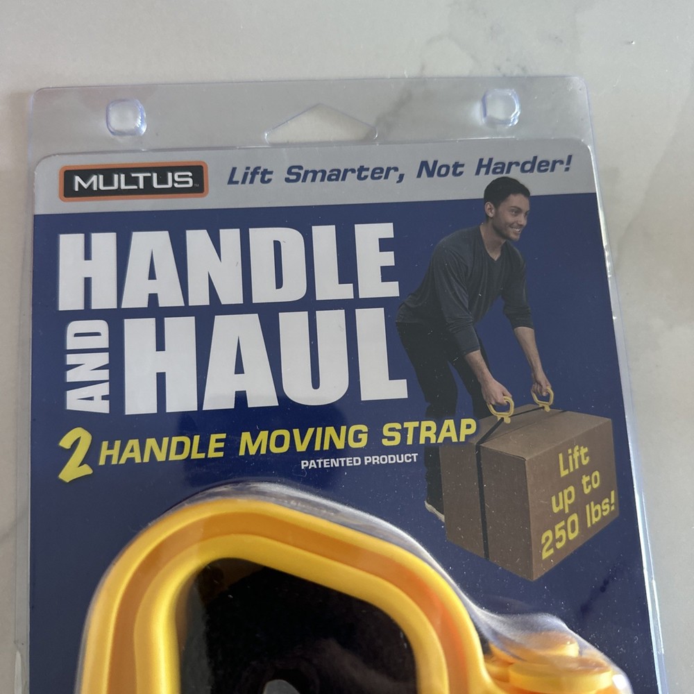 MULTUS Handle & Haul 2 Handle Moving Lifting Strap for Boxes Furniture 250 LBS