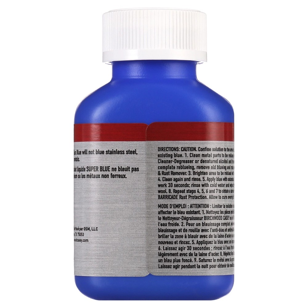 Birchwood Casey Super Blue Liquid Gun Blue.