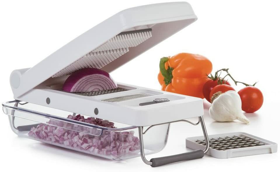PL8 Professional 3 Cup Vegetable Chopper, White
