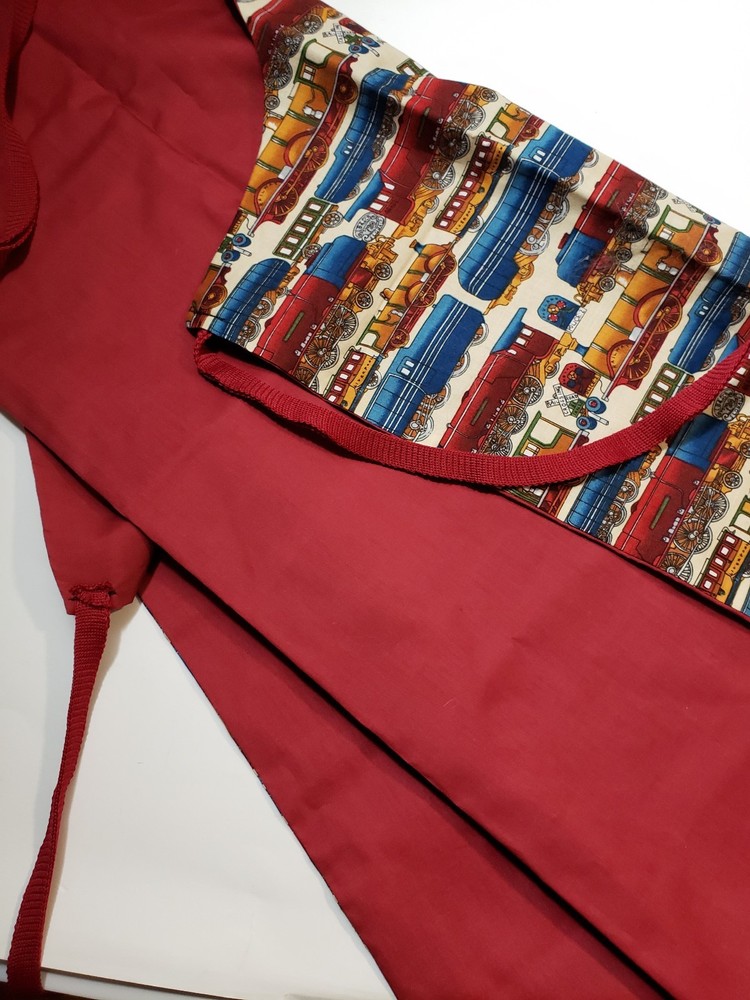 Railroad Train Apron Grilling Cooking