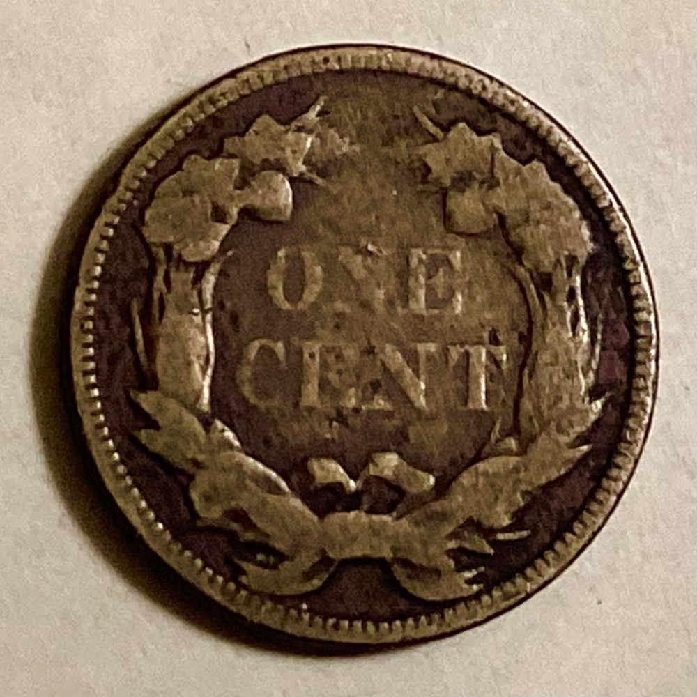 1858 US Flying Eagle Cent cd -