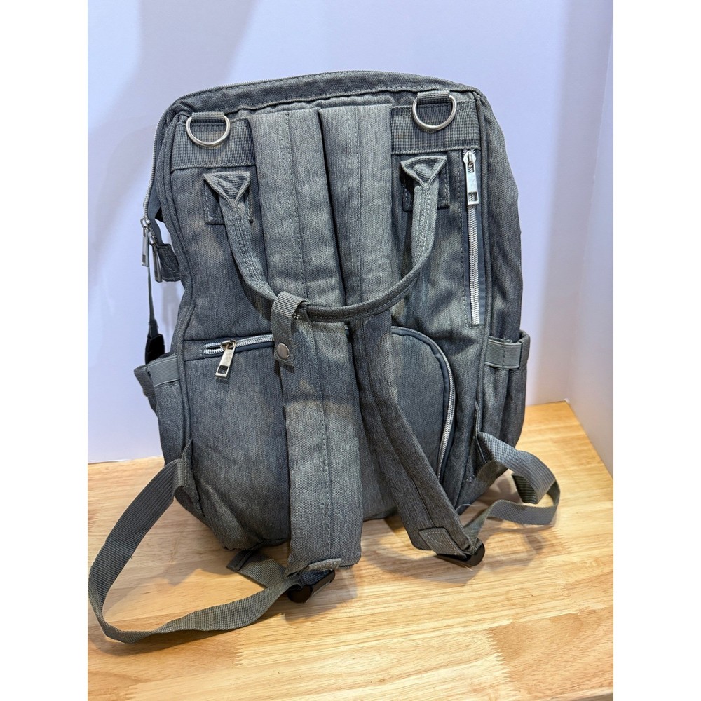 Dodo Babies Diaper Bag Backpack – Gray – Excellent Condition