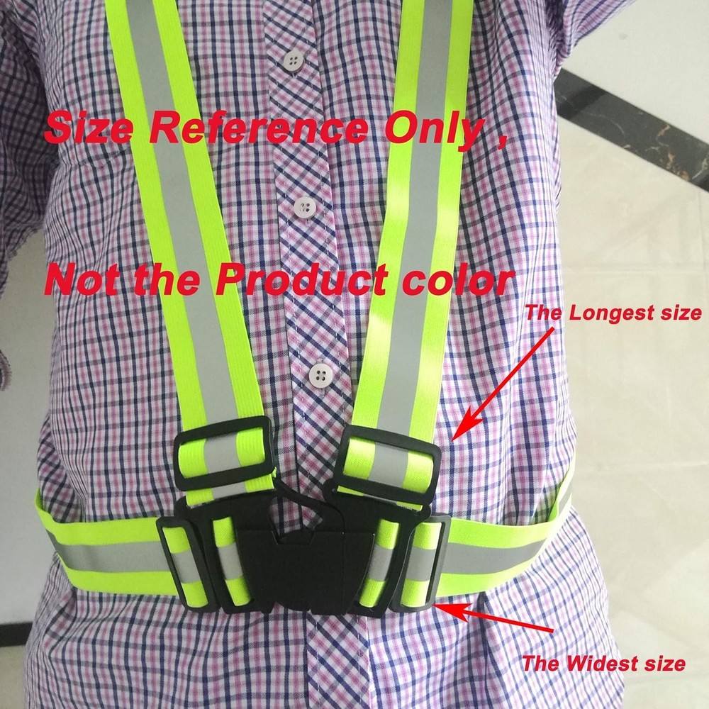 Reflective Running Vests - 10 Pack for Safety & Visibility