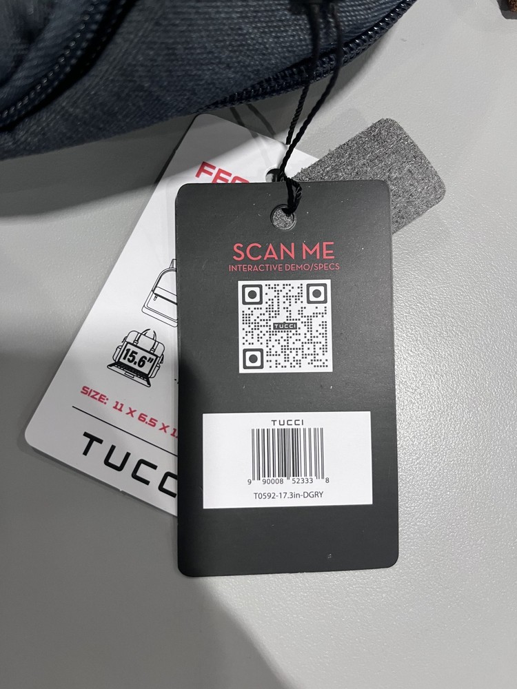 TUCCI T0591 SPRINTSURGE BACKPACK - GRAY