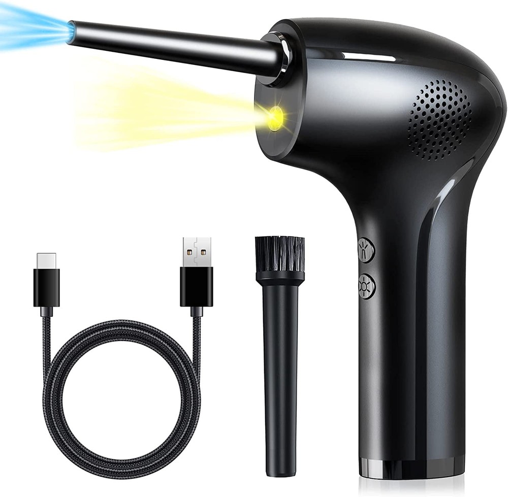 Compressed Air Duster for Computers Cordless Air Blower Computer Cleaning