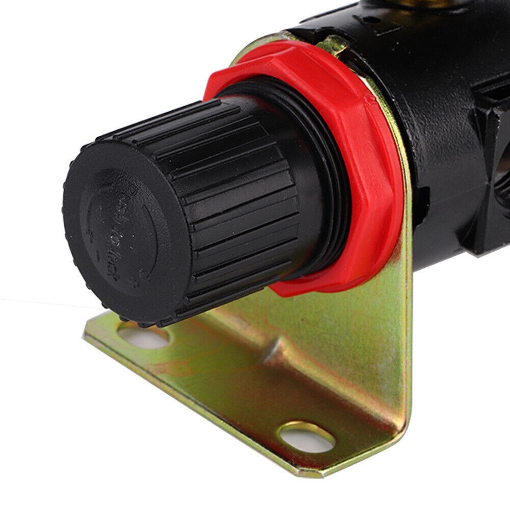 1/4" Air Compressor Filter Regulator Water Pressure Moisture Trap Separator