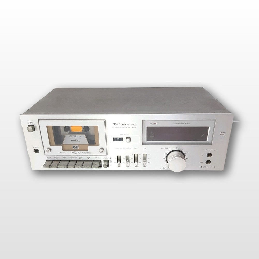 Technics RS-M22 Stereo Cassette Deck Panasonic Tested Working