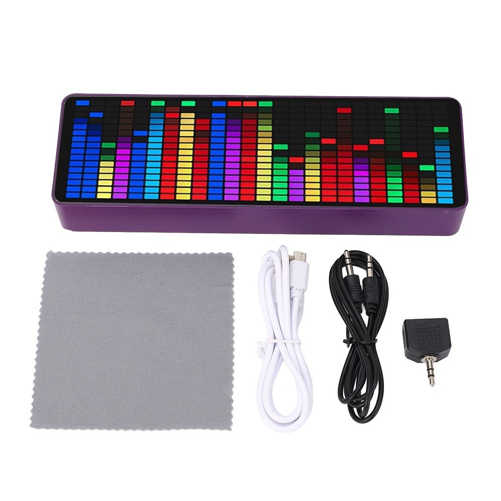 Music Spectrum Display 384 LED 1624 Segment Rhythm Light Level Voice Sensor WT