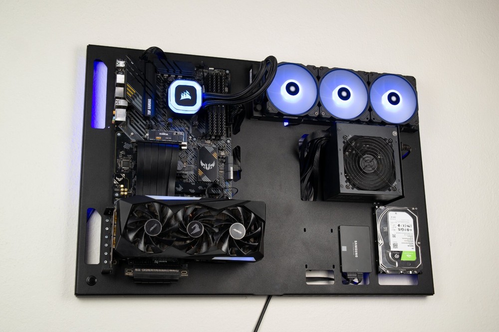ABKCase Wall Computer Case, Computer Wall Mount,Premium Wall-Mountable Computer