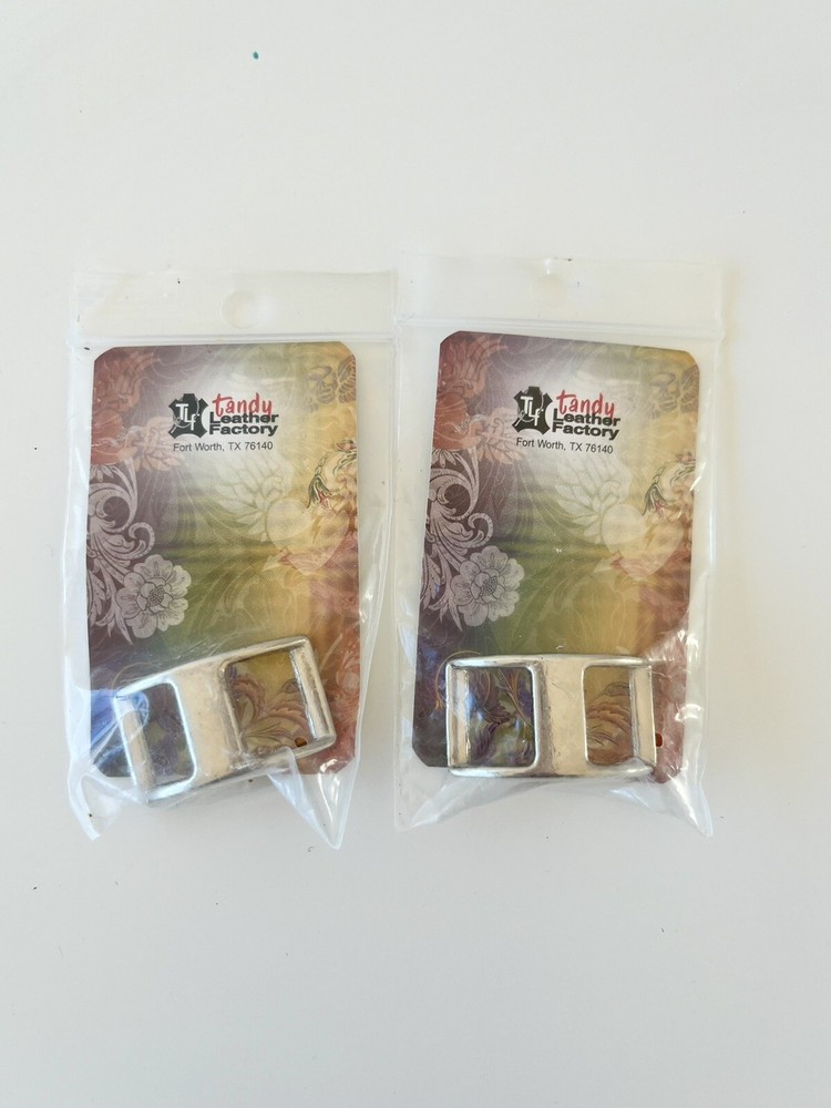 Conway Buckles  Tandy Leather NWT Silver